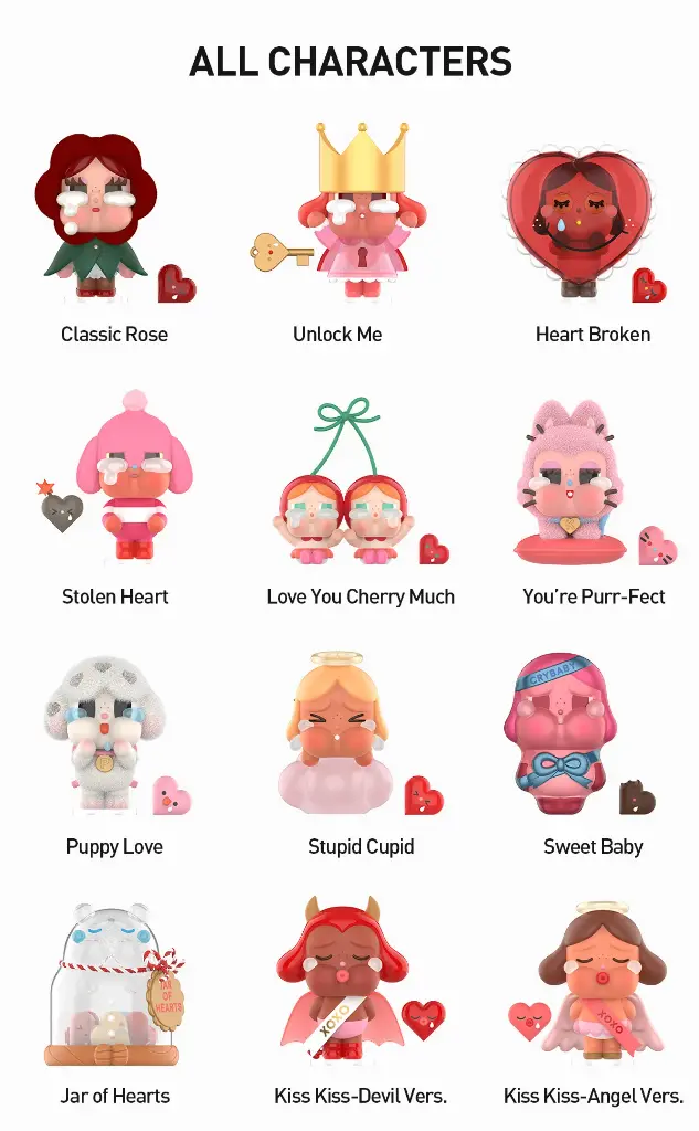 POP MART CRYBABY Crying For Love Series