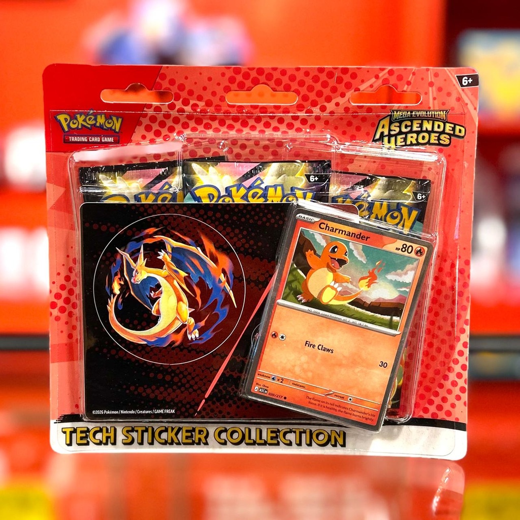 Pokemon Ascended Heroes Blister Pack Tech Sticker Collection