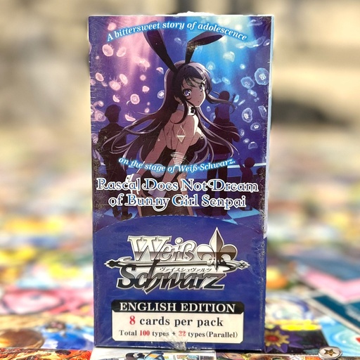 WEISS SCHWARZ : RASCAL DOES NOT DREAM OF BUNNY GIRL SENPAI BOOSTER BOX (ENGLISH) REPRINT