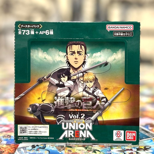 UNION ARENA : ATTACK ON TITAN VOL. 2 BOOSTER BOX EX10BT (JAPANESE) 