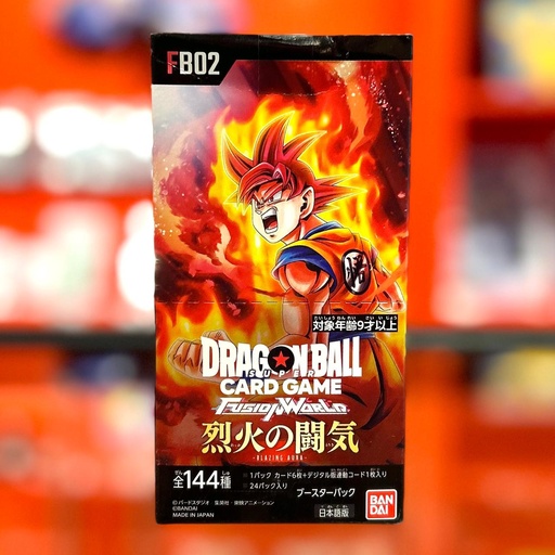DRAGON BALL SUPER FUSION WORLD SUPER BLAZING AURA BOOSTER BOX [ FB02] (JAPANESE) 