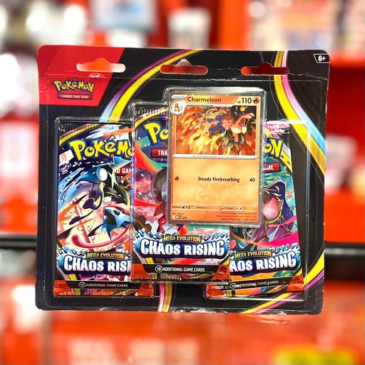 Pokémon TCG: [ME-04] Chaos Rising 3 Pack Blister [Charmeleon] 